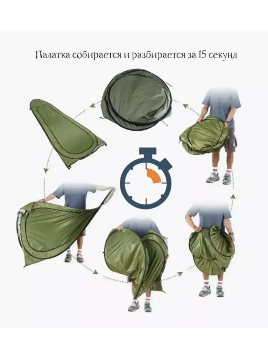 Надувная палатка Хаки 360x360 Надувная палатка Хаки 360x360