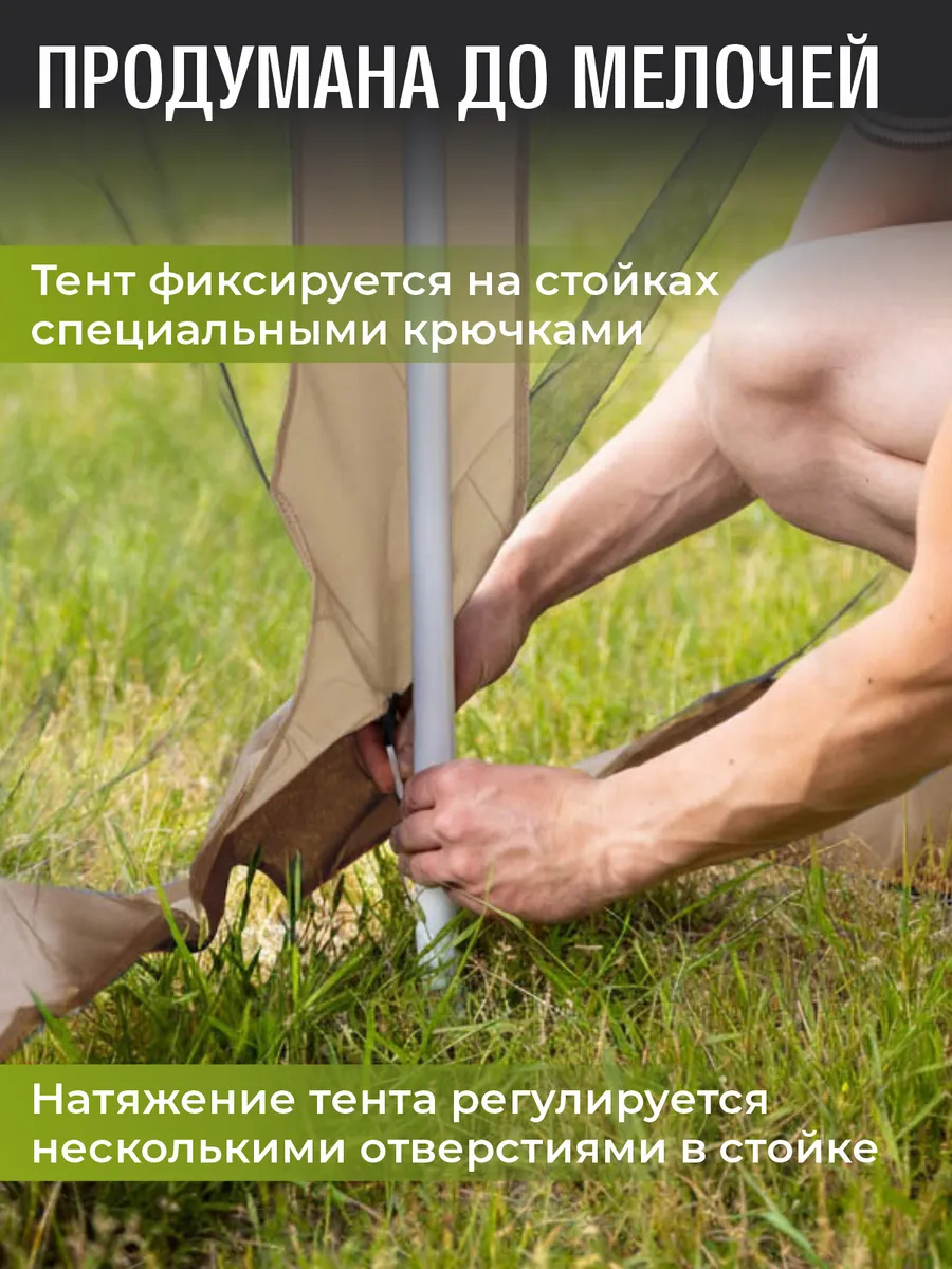 Шатер туристический для природы с москитной сеткой Шатер туристический для природы с москитной сеткой